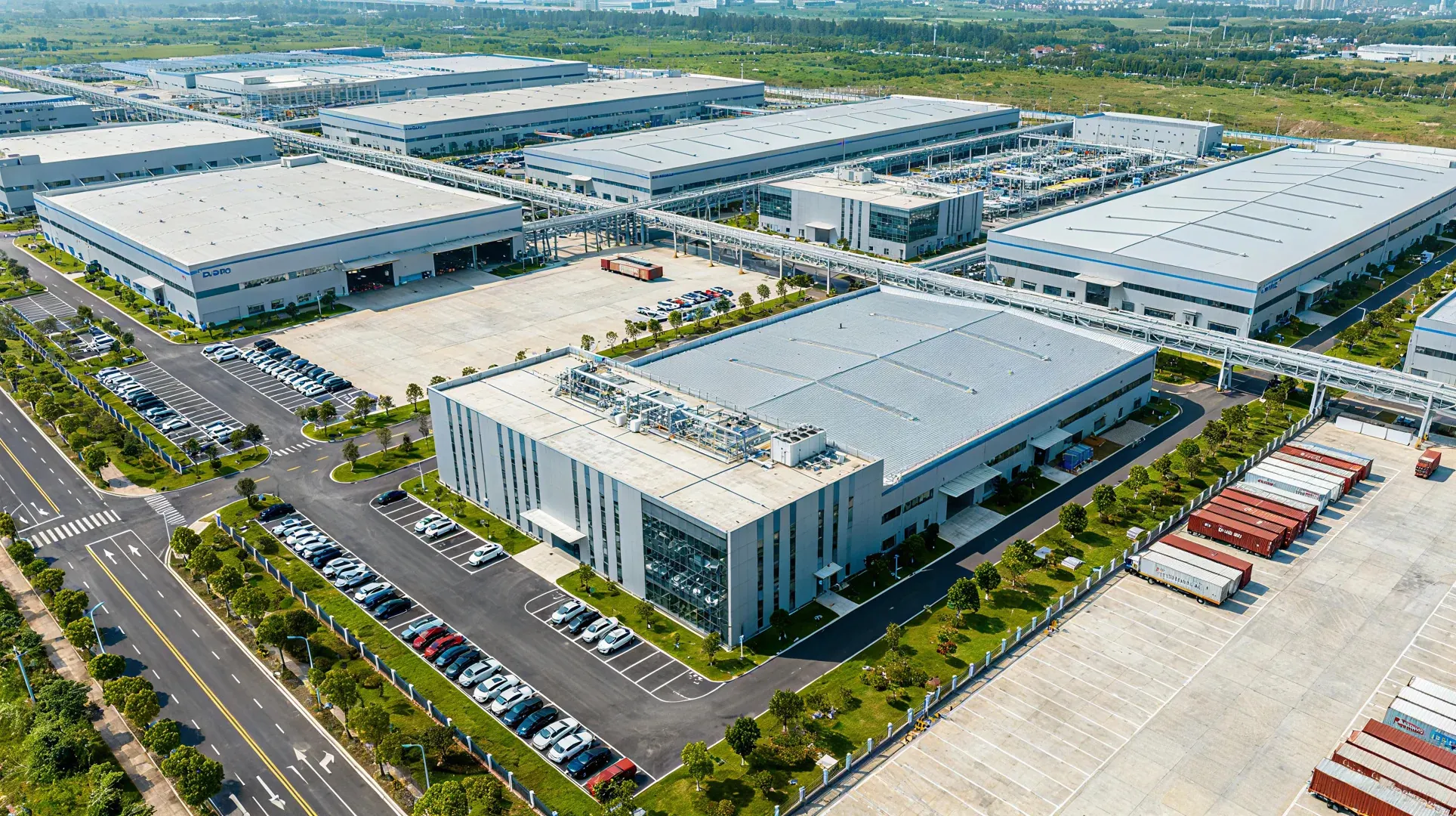 Factory buildings and logistics area