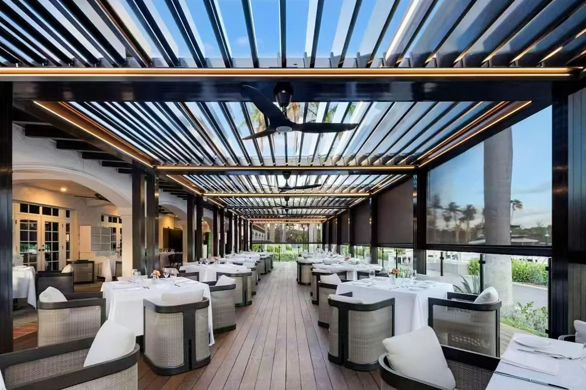 Commercial restaurant pergola project