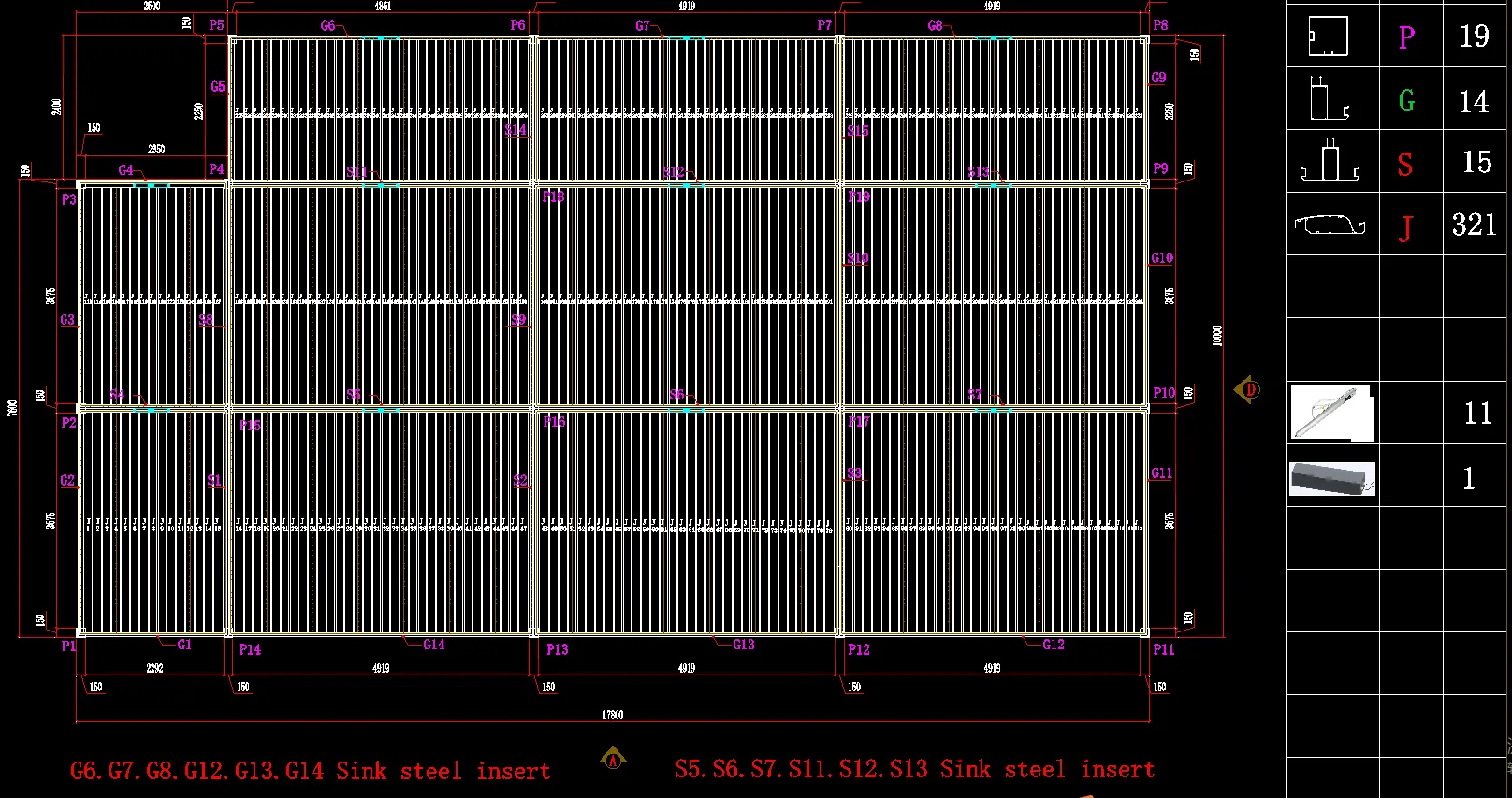 JIAKE pergola CAD drawing and project design preview