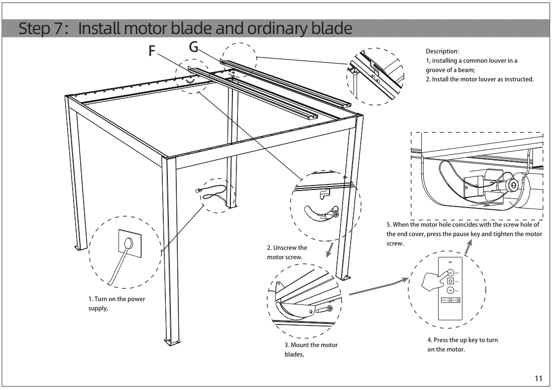 JIAKE aluminum pergola warranty and after-sales technical support